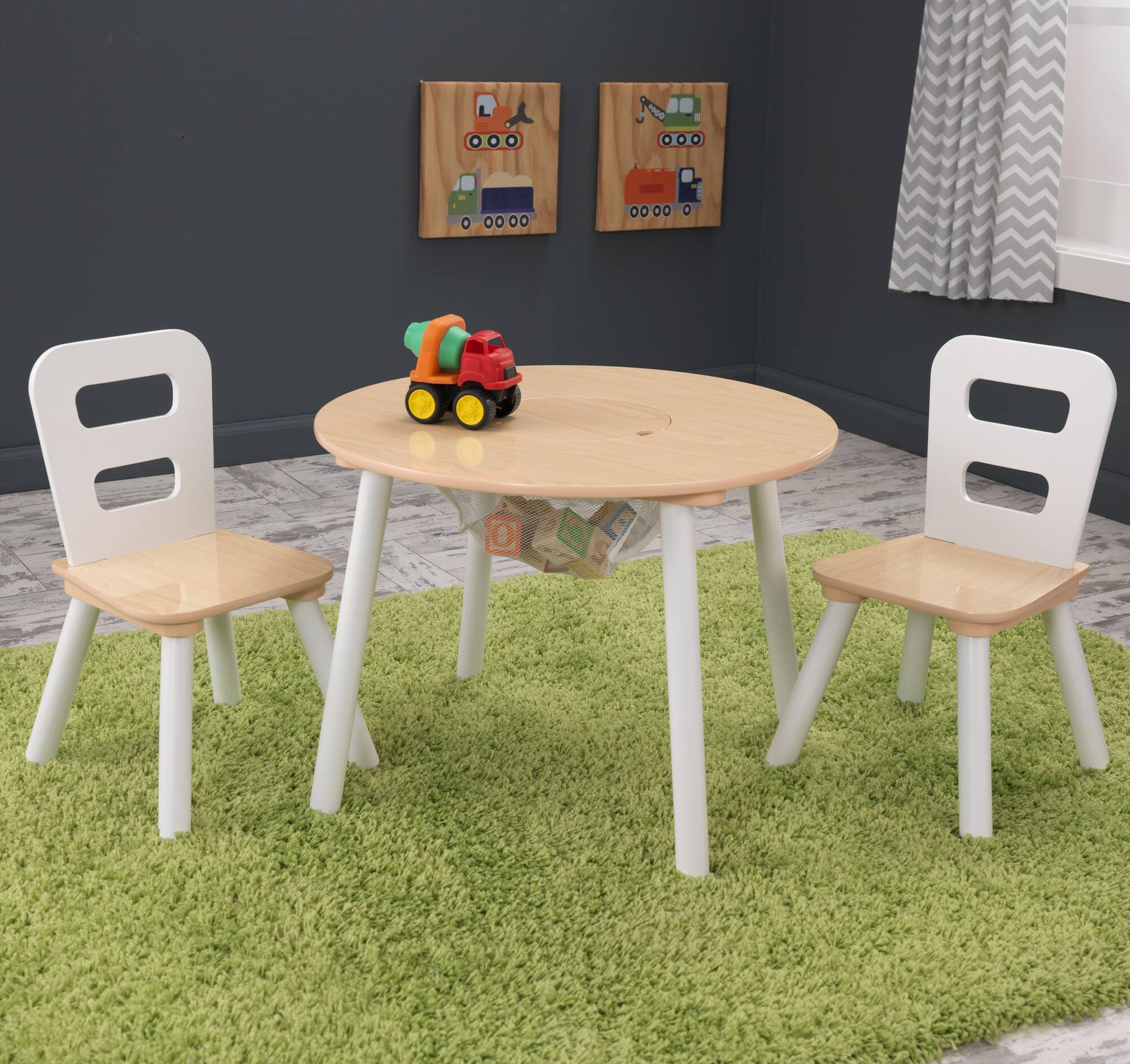 KidKraft Round Storage Table & Chair Set